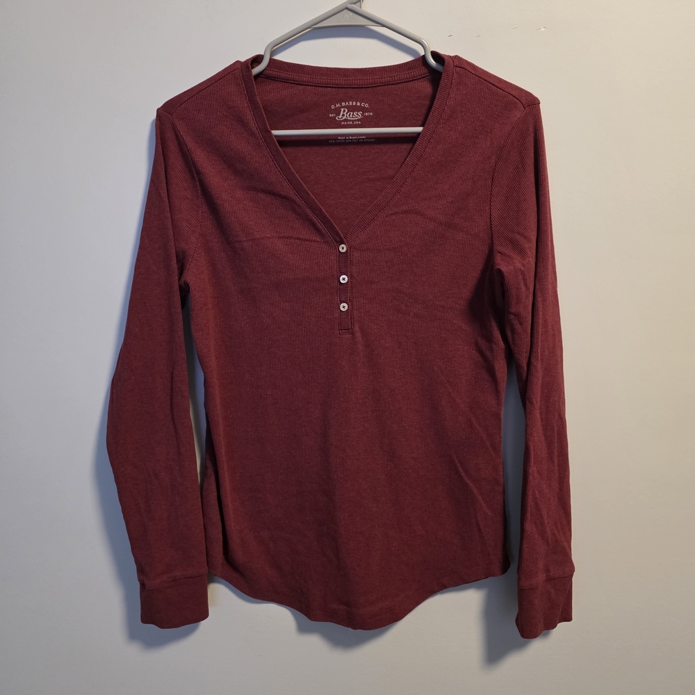 Maroon Long Sleeve Tee